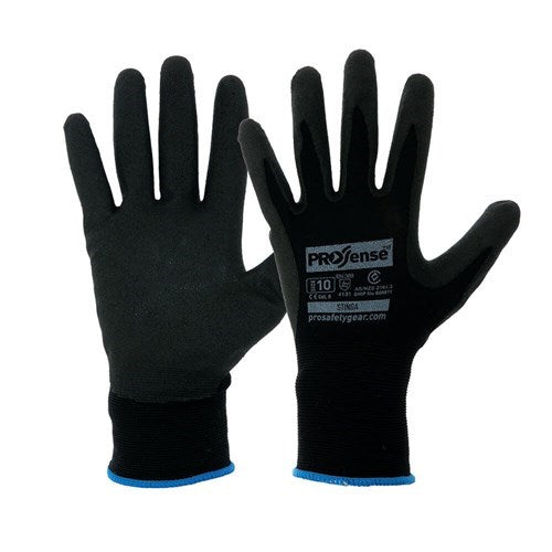 STINGA SAFETY GLOVES , Increased Dexterity, Control and Comfort, 16 Gauge, General Purpose
