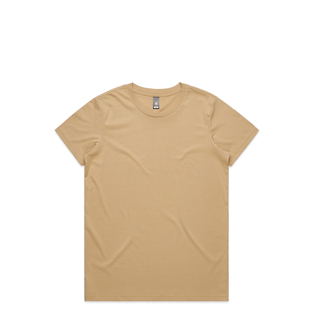 WOMENS MAPLE TEE AS COLOUR 100% COTTON