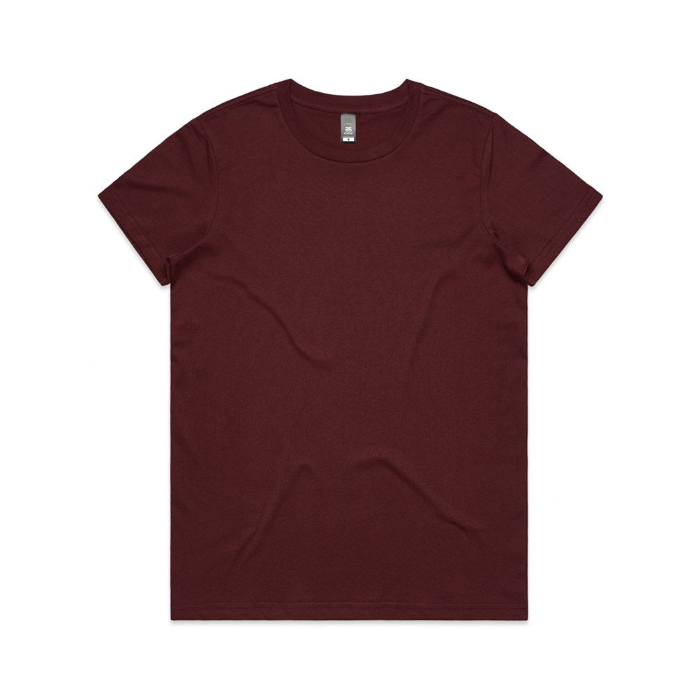 WOMENS MAPLE TEE AS COLOUR 100% COTTON