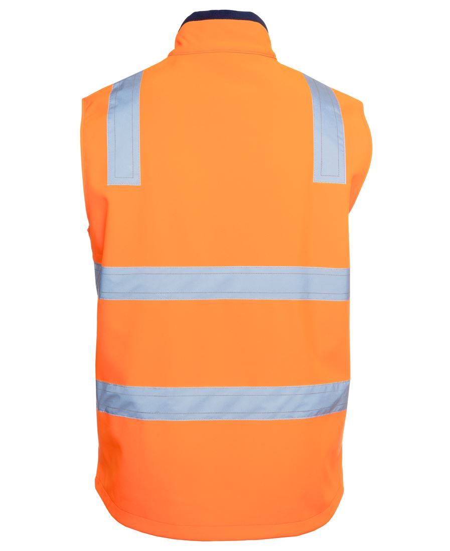 SOFTSHELL HI VIS VEST - 3 Layer, Mid Weight 245gsm,Stretch Fabric for comfort, Showerproof,