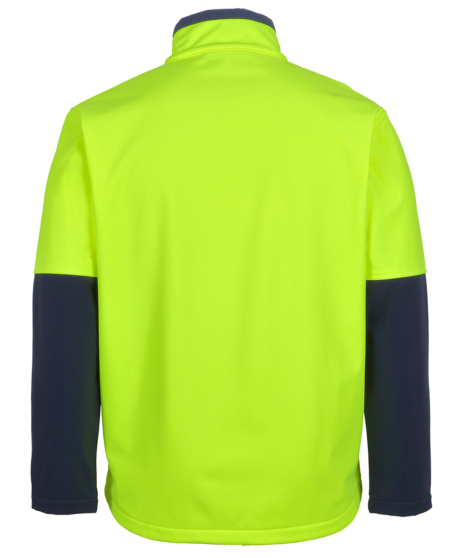Hi Vis Three Layer Softshell Jacket, Microfleece, Breathable, Waterproof