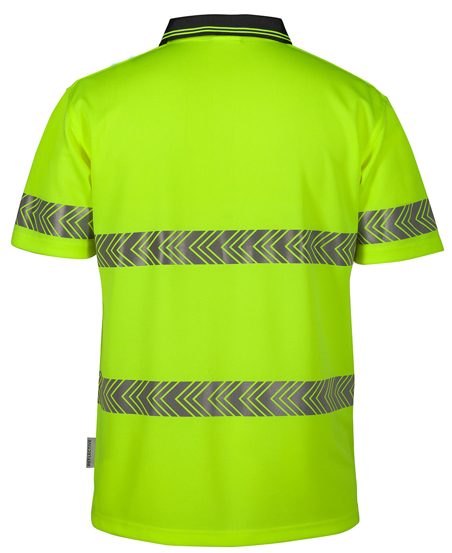 HI VIS JBS SHORT SLEEVE SEGMENTED TAPE POLO SHIRT