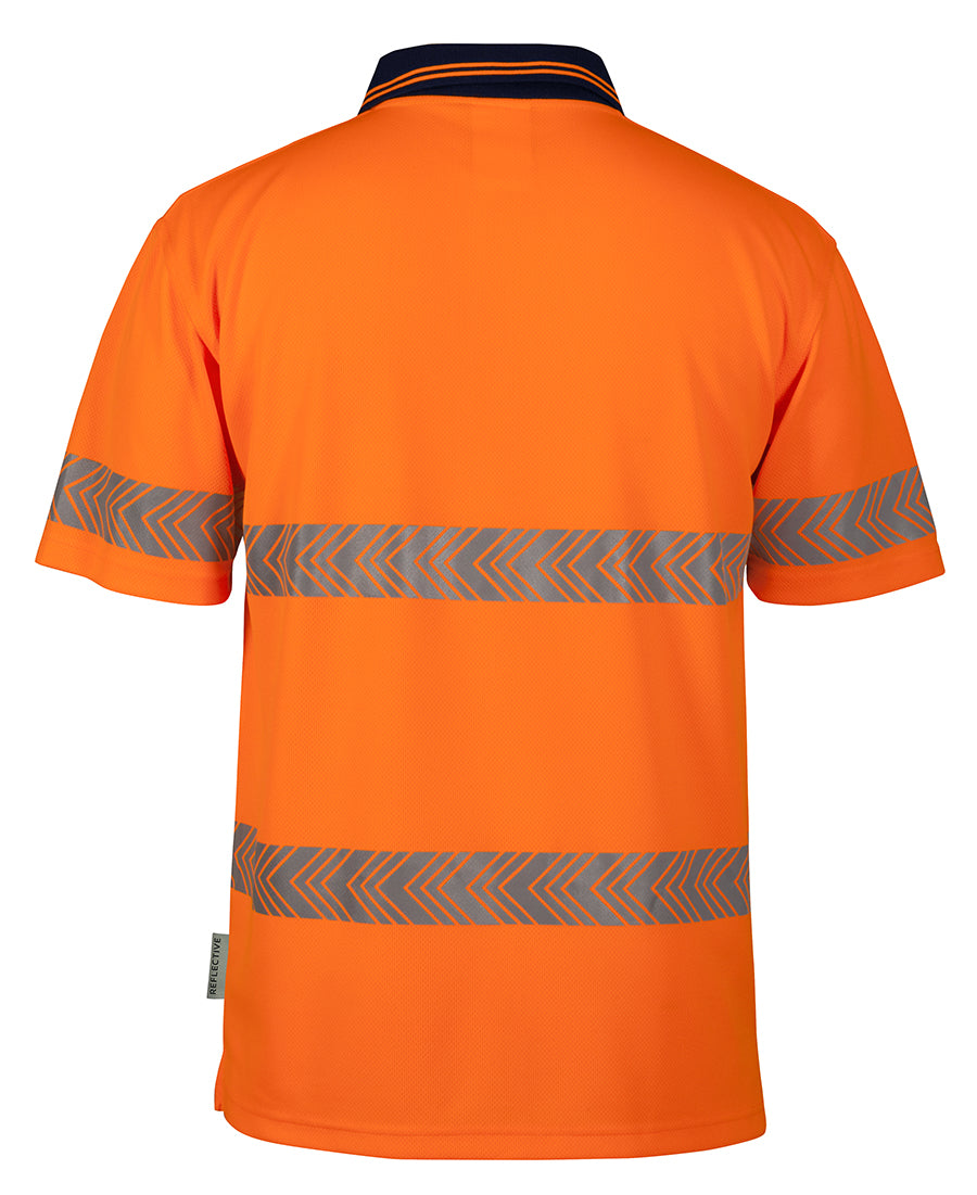HI VIS JBS SHORT SLEEVE SEGMENTED TAPE POLO SHIRT