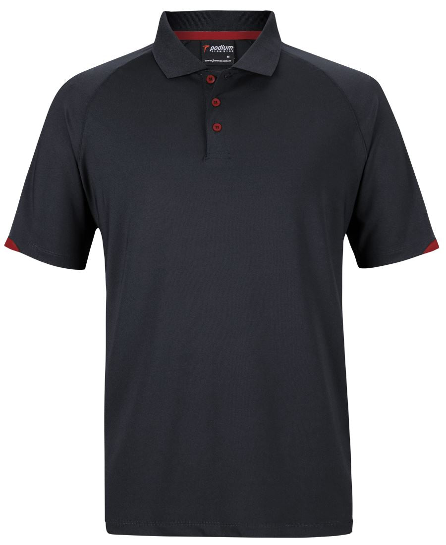 STRETCH POLYESTER POLO - Polyester, Podium Cool Moisture Wicking Fabric