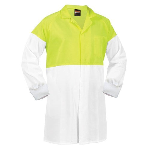 LIGHTWEIGHT DUSTCOAT , FOOD INDUSTRY - Polycotton 190 gsm