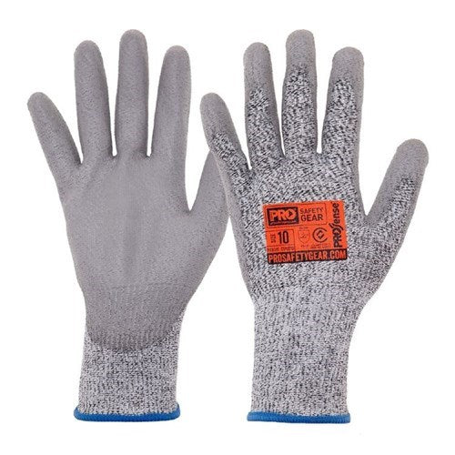 PROSENSE CUT5 CUT RESISTANT GLOVES - PU Palm, 13 Gauge, Excellent Cut Protection without sacrificing dexterity