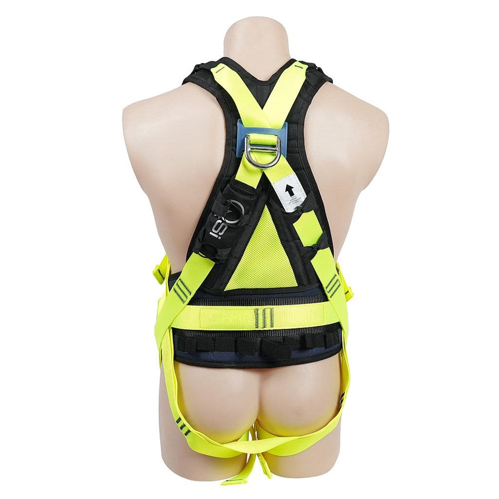 FULL BODY HARNESS - D-Rings Front, Back,Hips, Confined Space Loops , Aluminium Buckles, Superior Safety