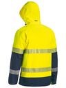 HI VIS RIPSTOP JACKET, Bonded Fleece, waterproof, Adjustable Hood,  Fleece Lined