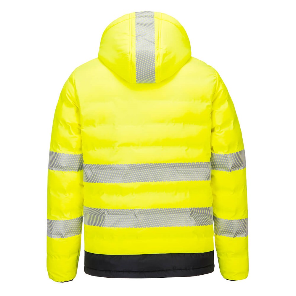 Hi-Vis Ultrasonic Heated Tunnel Jacket Yellow/Black