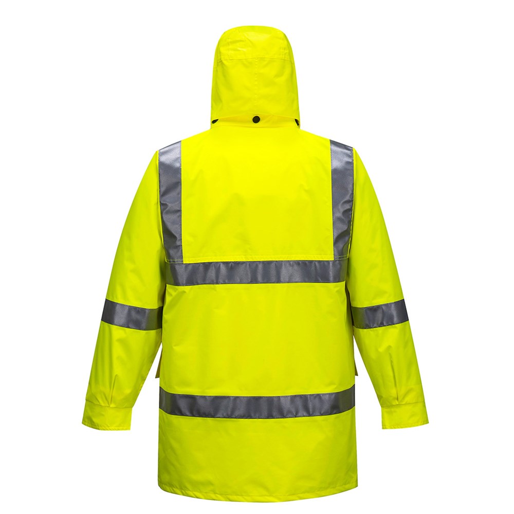 PW HI VIS RAIN SHELL JACKET - Waterproof,  Mesh Lined