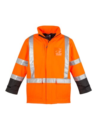 SZ ** LIMITED SIZES ** HI VIS QUILT LINED STORM JACKET TTMC-W17