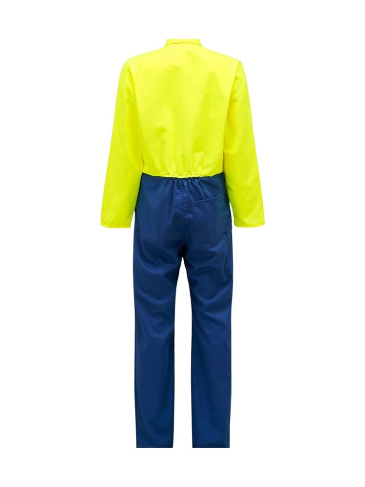 HI VIS OVERALLS ZIP FRONT POLYCOTTON - Hard Yakka, Polycotton, - Mid Weight