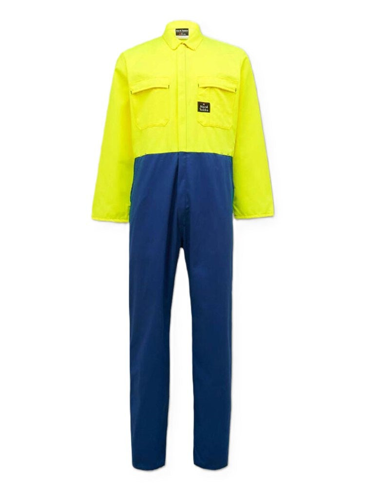 HI VIS OVERALLS ZIP FRONT POLYCOTTON - Hard Yakka, Polycotton, - Mid Weight