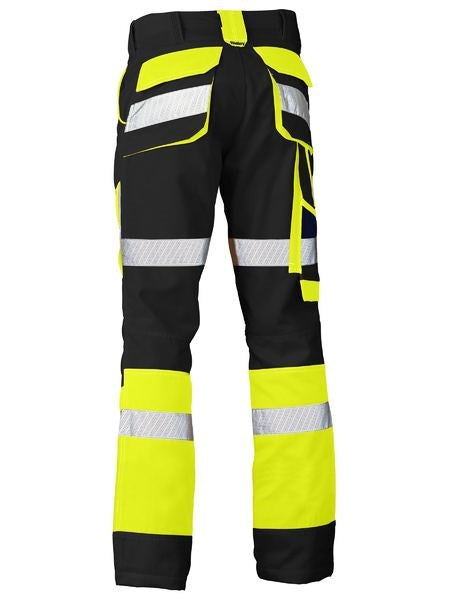 BISLEY HI VIS WORK PANTS - Reflective Tape |