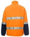 JB POLAR FLEECE - HI VIS HALF ZIP REFLECTIVE TAPE
