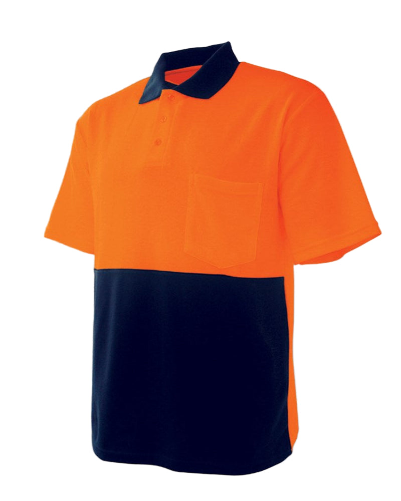 HI VIS POLO POLYCOTTON, Bocini, Short Sleeve