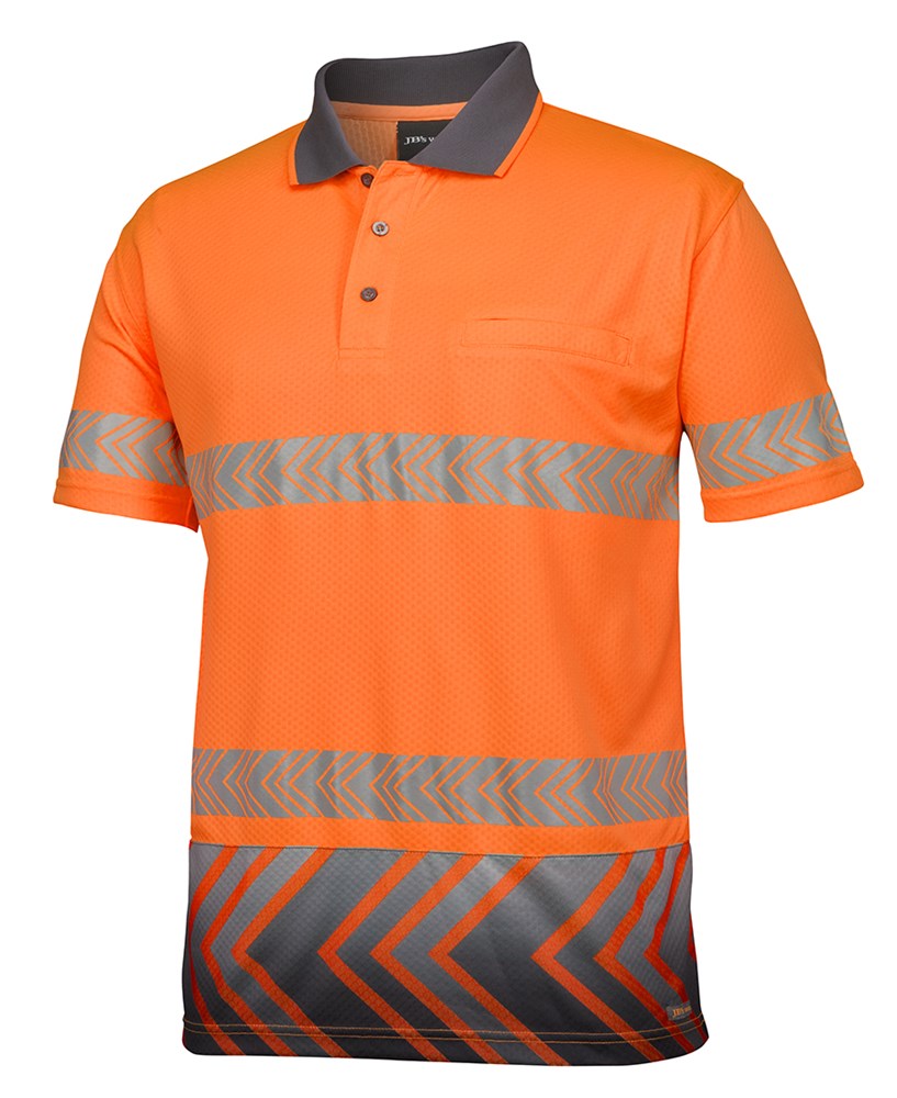 ARROW SUB HI VIS POLO - Day/Night | Segmented Reflective Tape | Short Sleeve
