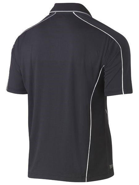 Cool Mesh Polo with Reflective Piping