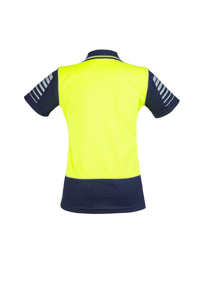 Womens Hi Vis Zone Short Sleeve Polo