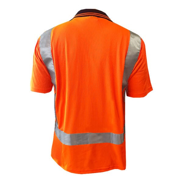 HI VIS STT POLO - Polyester. Wicking Fabric to Stay Dry
