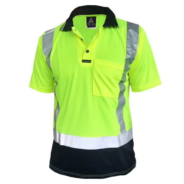 HI VIS STT POLO - Polyester. Wicking Fabric to Stay Dry