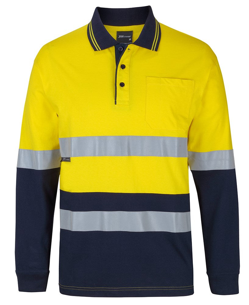 COTTON HI VIS POLO - Long Sleeve,  100% Cotton, Breathable