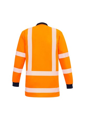 HI VIS POLO SEGMENTED TAPE LONG SLEEVE POLO - SYZMIK, TTMC-W