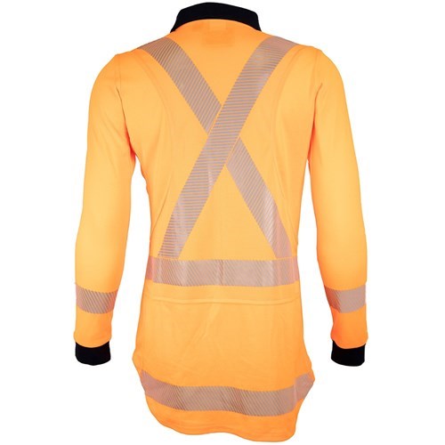 WOMENS TTMC-W17 POLO - X BACK LONG SLEEVE