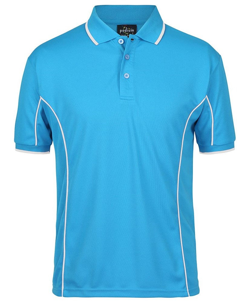 PODIUM PIPING POLO - SHORT SLEEVE, POLYESTER