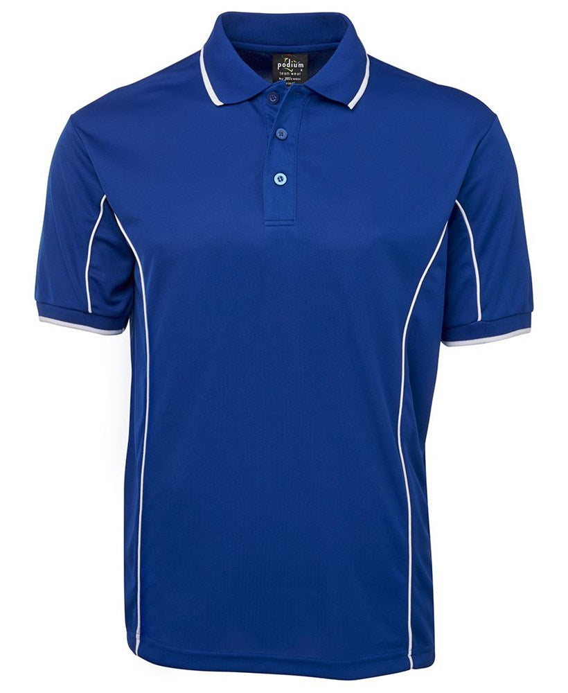 PODIUM PIPING POLO - SHORT SLEEVE, POLYESTER