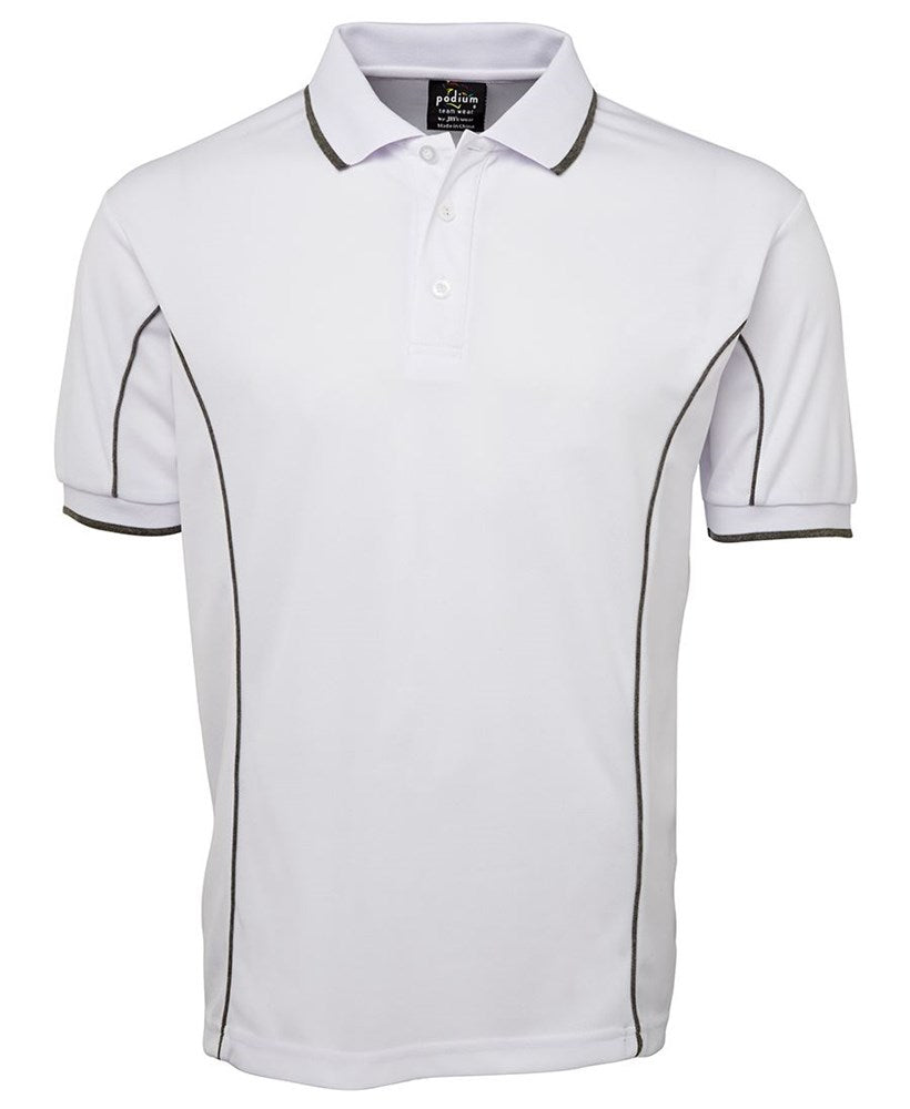 PODIUM PIPING POLO - SHORT SLEEVE, POLYESTER