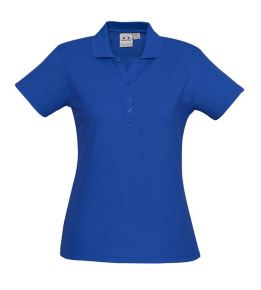 WOMENS CREW FB POLO - PolyCotton Mix UPF Protection
