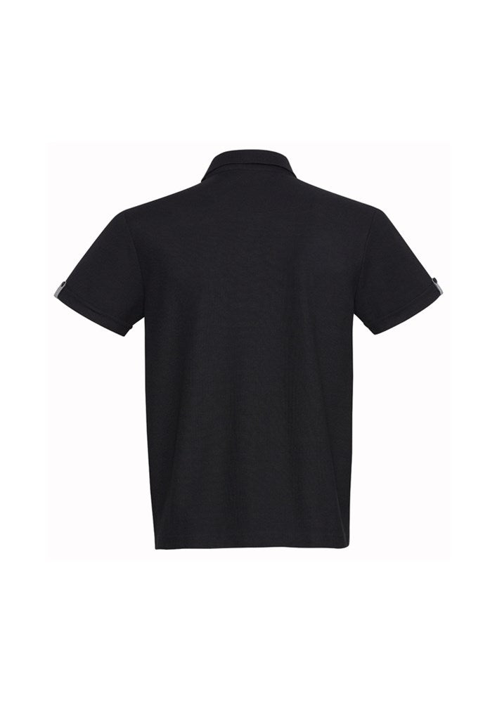 EDGE POLO - PolyCotton Fabric for Comfort, Colour Trim for Style