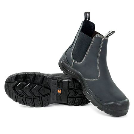 Grizzly Slip On Safety Boot Black