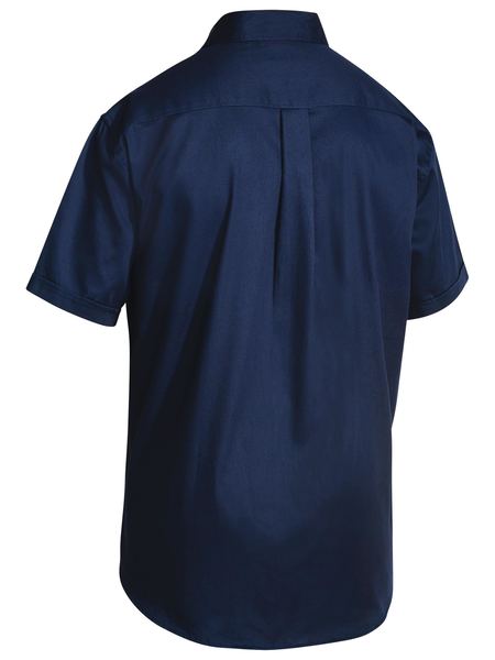 COTTON DRILL SHIRT - | Short Sleeve |  Look Good  | Hard Wearing