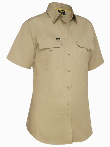 AIRFLOW WOMENS SHORT SLEEVE WORKSHOP - Mid Weight, Cotton Ripstop Fabric, 4 Colour Options