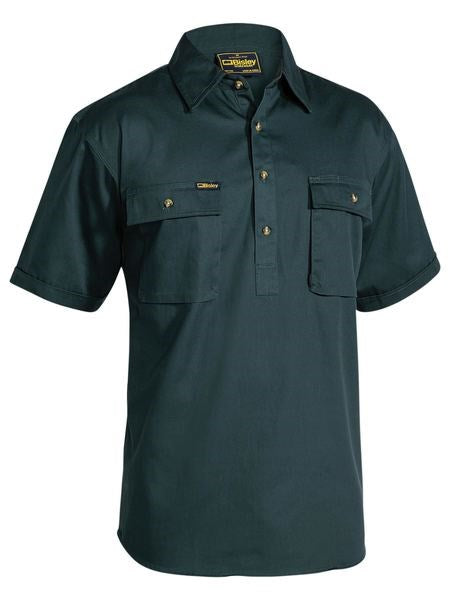 BIS COTTON DRILL SHIRT , Closed Front, Pre Shrunk Cotton, Mid Weight