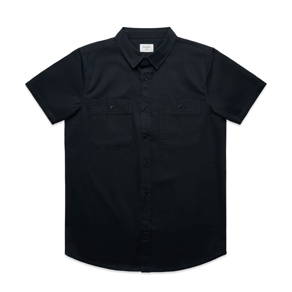 MENS WORK PRO SHIRT - Short Sleeve, Heavy Weight, Cotton Drill