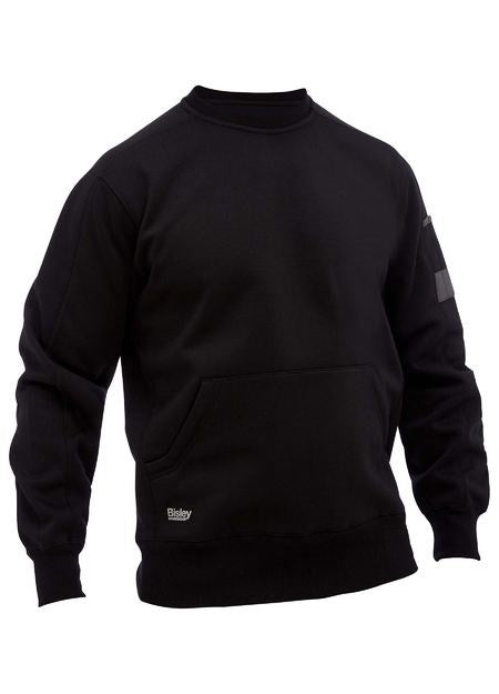 WORKER CREW NECK SWEATSHIRT - With Front & Sleeve Pockets