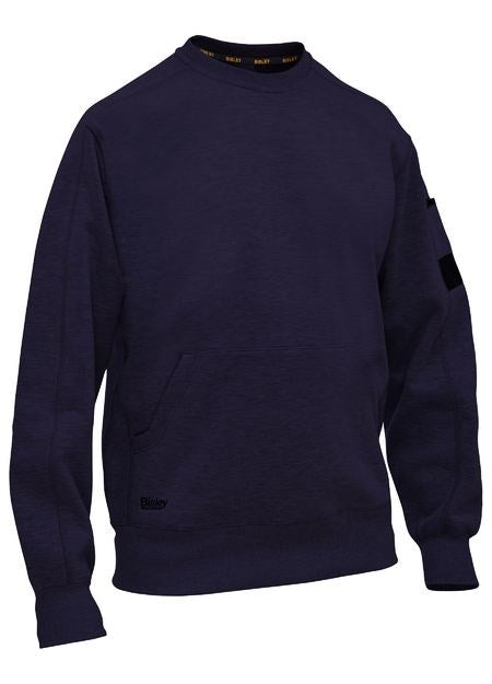 WORKER CREW NECK SWEATSHIRT - With Front & Sleeve Pockets