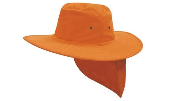 CANVAS WIDE BRIM SUN HAT WITH FLAP
