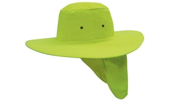 CANVAS WIDE BRIM SUN HAT WITH FLAP