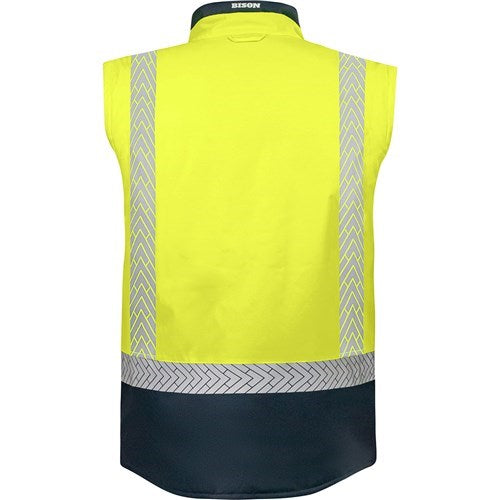 PUFFER STAMINA VEST - Reversible, Segmented Reflective Tape