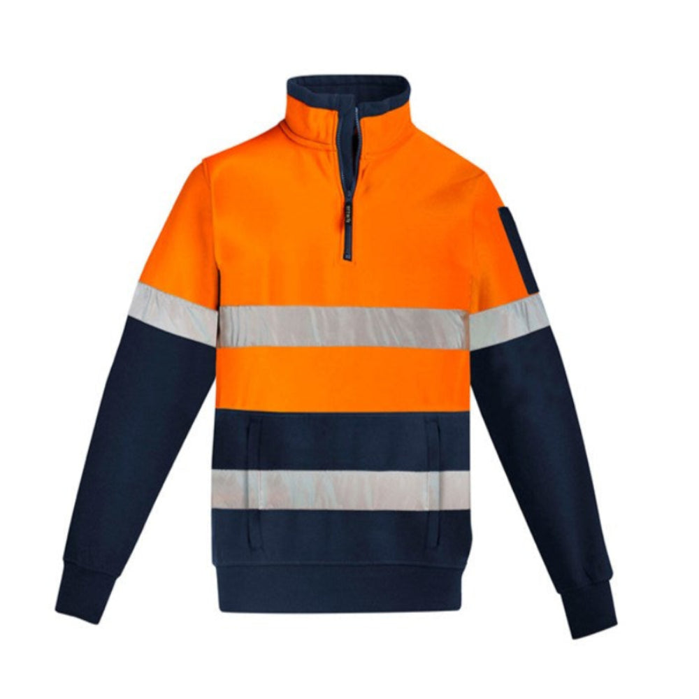 UNISEX HI VIS 1/4 ZIP BIZ PULLOVER - HOOP TAPED