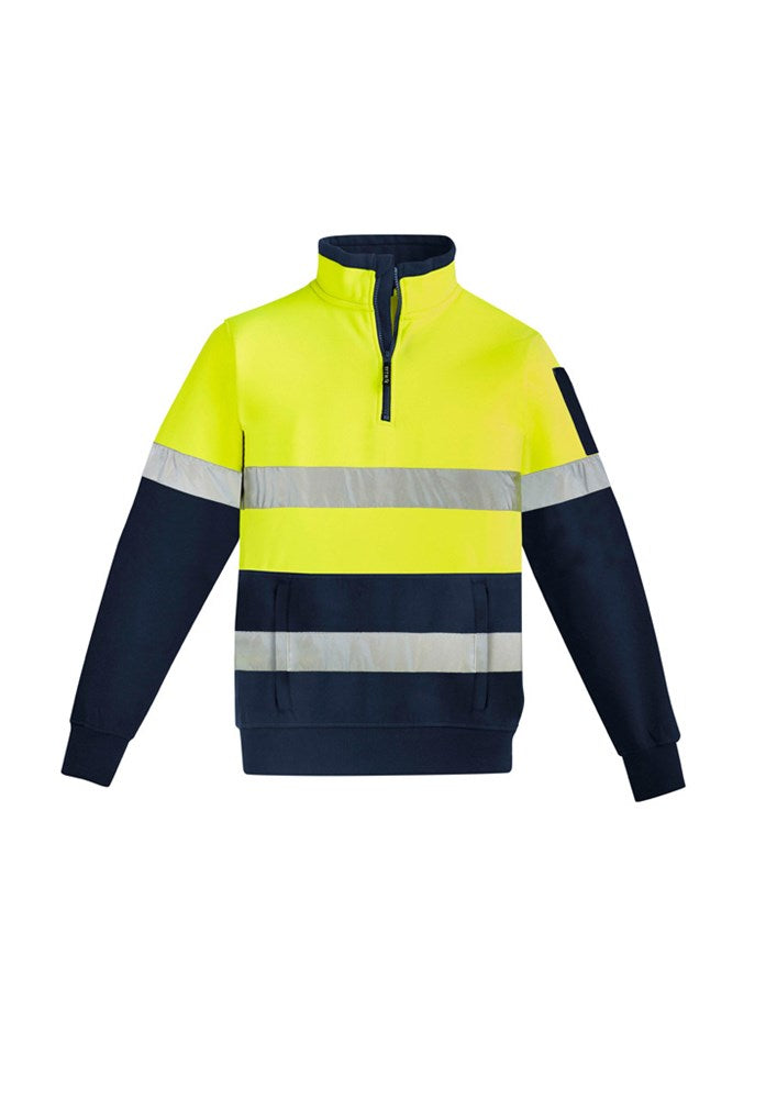 UNISEX HI VIS 1/4 ZIP BIZ PULLOVER - HOOP TAPED