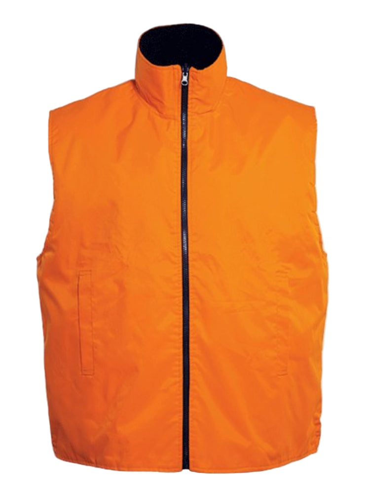 BOCINI HI VIS VEST - WATERPROOF SHELL | REVERSIBLE | POLAR FLEECE LINED