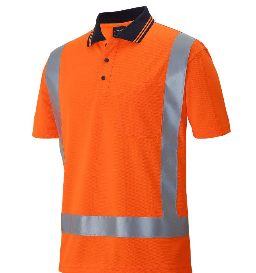 VISPRO HI-VIS POLO SHIRT - Day/Night Use | Reflective Tape | Short Sleeve