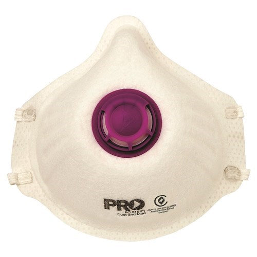 P1 RESPIRATOR WITH VALVE (BOX 12)  -80% Protection Agaist Dust Particles, Valed to Allow Easy Breathing and Less Heat Build Up