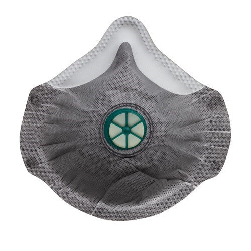 P2 DUST MASK WITH VALVE AND CARBON FILTER,  Protects Against Organic Vapours and Mechanically and Thermally Generated Particles