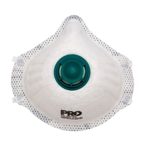 P2 DUST MASK WITH VALVE AND CARBON FILTER,  Protects Against Organic Vapours and Mechanically and Thermally Generated Particles
